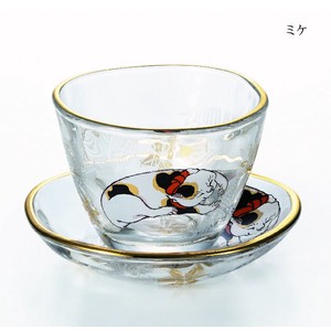 玻璃杯/杯子/保温杯 江戸猫 玻璃杯 清酒杯 日本制造