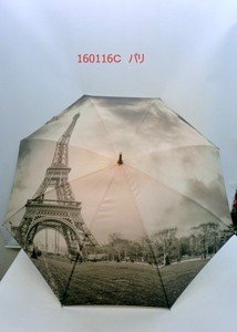 通年新作）雨傘・長傘−紳士　デジタルプリント全面デザイン世界の都市シリーズ軽量ジャンプ傘