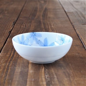 ≪受注生産≫【花しずか】 青  軽量4寸鉢 [日本製 美濃焼］