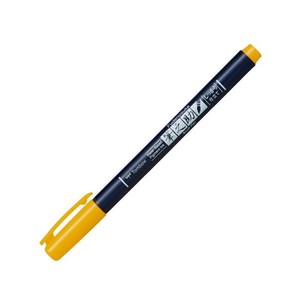 トンボ鉛筆 水性サインペン筆之助しっかりイエロー WS-BH03