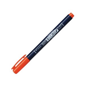 トンボ鉛筆 水性サインペン筆之助しっかりオレンジ WS-BH28