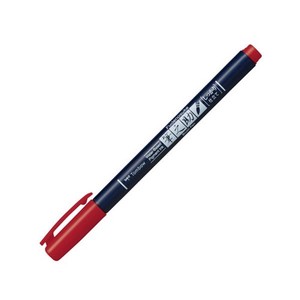 トンボ鉛筆 水性サインペン筆之助しっかりレッド WS-BH25