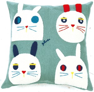 Plune Cushion Cover Colorful Rabbit Animal