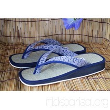 Shoes for Men Tatami Sandals Seigaiha Japanese Pattern