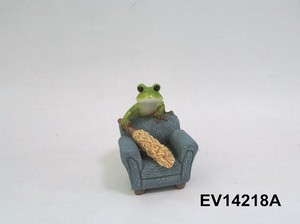 EV14218Aミニ樹脂椅子掃除蛙