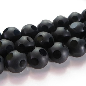 Power Stone Natural stone Beads Onyx Soccer Good Ball 12 mm Single