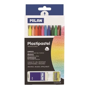 MILAN プラスチック色鉛筆 セット プラスティックパステル 027212K