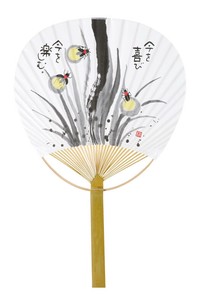 岡本肇　新水墨うちわ　蛍