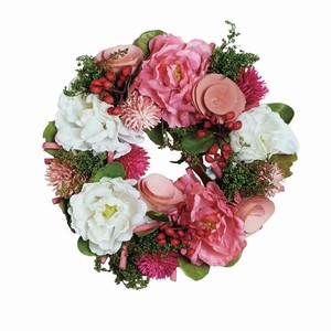 彩か｜Saika　Artifical & Natural Wreath ﾋﾟﾝｸﾌﾞﾙｰﾑ