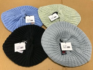 【ベレー帽】【レディース】【帽子】ブークレーニット【ベレー帽春夏】【ベレー】春夏SSコットン