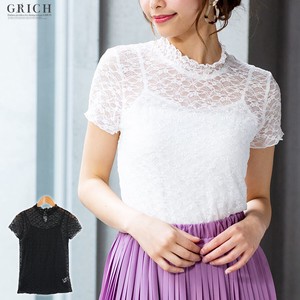 T-shirt All-lace High-Neck Tops Spring/Summer