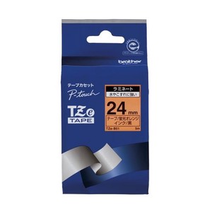 ブラザー ピータッチテープ24mm蛍光橙/黒 TZE-B51 00009739