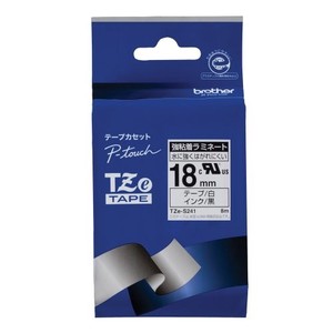 ブラザー ピータッチテープ18mm白/黒 TZE-S241 00009896