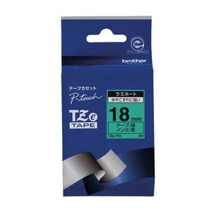 ブラザー ピータッチテープ18mm緑/黒 TZE-741 00009872