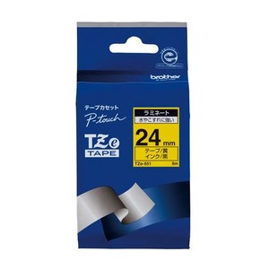 ブラザー ピータッチテープ24mm黄/黒 TZE-651 00009879