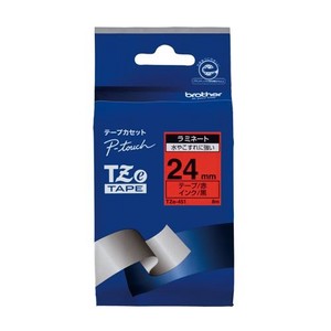 ブラザー ピータッチテープ24mm赤/黒 TZE-451 00009877