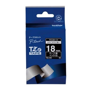 ブラザー ピータッチテープ18mm黒/白 TZE-345 00009875
