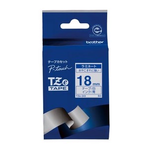 ブラザー ピータッチテープ18mm白/青 TZE-243 00009874