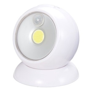 ボールセンサーライト 乾電池式 白色LED 人感・明暗センサー付　NBSMN45WH