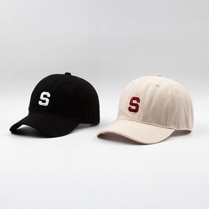 ベースボールキャップ Sロゴ 帽子 キャップ カジュアル 紫外線予防 レディース メンズ