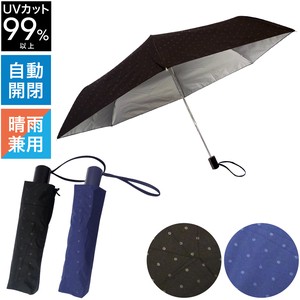 ［54cm］日傘 折りたたみ傘 晴雨兼用 フラットタイプ UVカット率99%以上 男女兼用 ユニセックス ドット柄