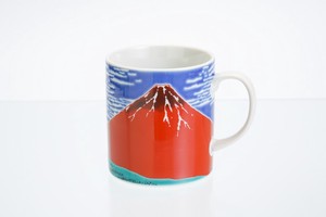 【オリジナル九谷焼マグカップ】マグカップ　 赤富士