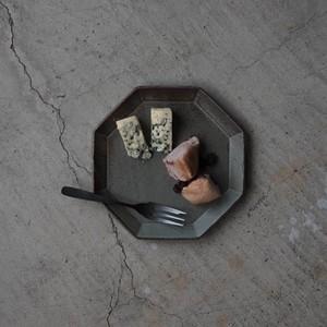 寿山窯 angle アングル 18.5cmプレート グリーン[日本製/美濃焼/洋食器]