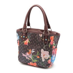 【SAVOY(サボイ)】シースルーや他素材を重ねた花柄のバッグ
