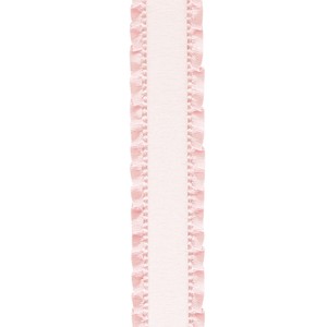 欧根纱缎带 粉色 透明纱 37mm