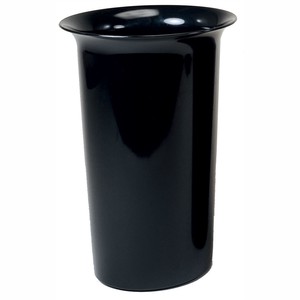 【セール品】花桶ロング1号　＃ブラック　花器　フラワーベース
