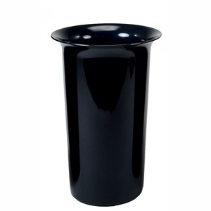 【セール品】花桶ロング2号　＃ブラック　花器　フラワーベース