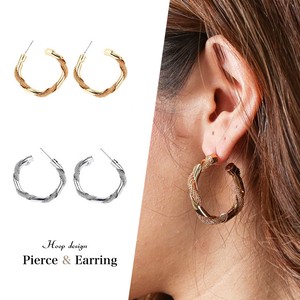 Pierced Earrings Silver Post Design