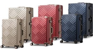 【2019新作】【トラベル】【旅行】【直送可】大容量スクエア設計の平フレームスーツケース