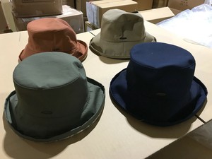 【ハット】【日本製】 帽子 ロングブリムフラワーハット