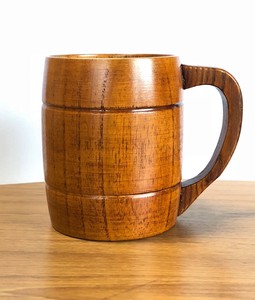☆木のカップで乾杯しよう！【おすすめ・木製品】wooden cup /パイレーツエールジョッキ・BEERタイプ