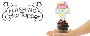 Flashing Birthday Cake Topper　フラッシュバースデートッパー