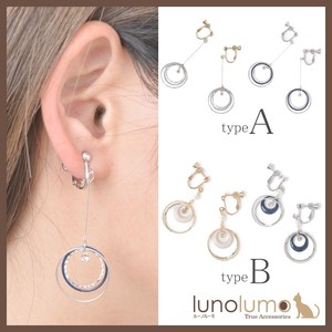 Clip-On Earrings Pearl Earrings sliver Casual Rhinestone Ladies'