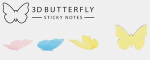 Sticky Notes Butterfly 3D　スティッキーノート　バタフライ3D