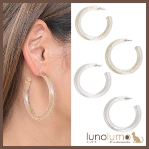 Pierced Earringss Lame Ladies' Clear