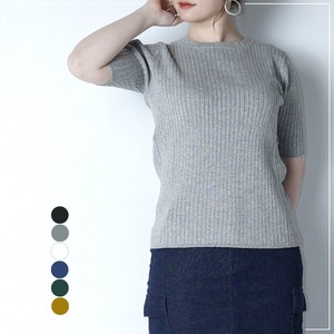 Sweater/Knitwear Crew Neck Knitted 5/10 length