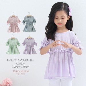 Gather Tunic Pullover 4 Colors Kids Top Girl 100 1 40 cm