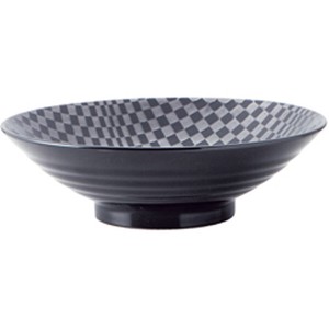 Mino ware Main Dish Bowl Checkered 8-sun Made in Japan