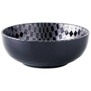 Mino ware Donburi Bowl Checkered 5-sun Made in Japan