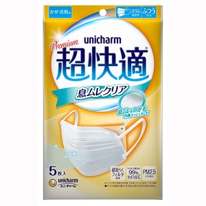 Charm Unicharm Cho-kaiteki Mask Clear Type Standard 5 Pcs