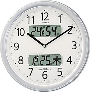 リズム時計工業 掛時計ネムリーナカレンダーM01 銀メ 4FYA01-019