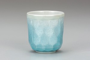 Kutani ware Japanese Teacup Blue