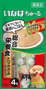 犬用ちゅ〜る総合栄養食笹身牛肉14g4本