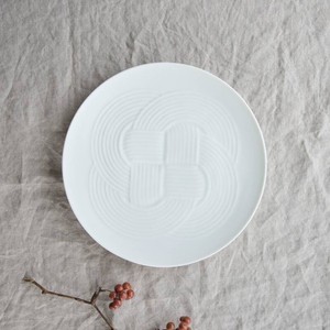Mino ware Main Plate White 25.5cm Made in Japan