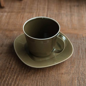 Cup Saucer Olive MINO Ware
