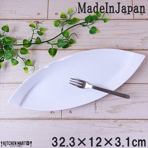 Main Plate White Miyama 32.3cm